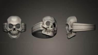 Jewelry rings Skull Ring_2 3d model